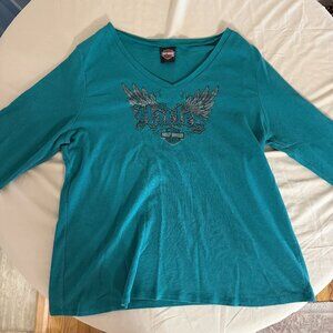 Harley Davidson Teal Longsleeve